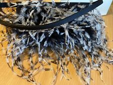 black ostrich feather bag for sale  BUNTINGFORD