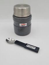 Black Thermos Food Jar Stainless Steel 16oz Hot Cold Soup Coffee With Spoon for sale  Shipping to South Africa