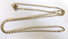 18 inch 9ct gold trace chain 1.1 gms, used for sale  Shipping to South Africa