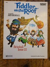 Used, Vintage FIDDLER ON THE ROOF John Brimhall  Issue # 22 1974 Sheet Music Book for sale  Shipping to South Africa
