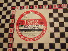 Italian tax disc for sale  Shipping to Ireland