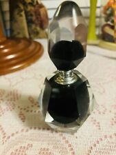 Usado, Frasco transparente Bath & Body Perfume Facet ônix preto 6” de altura vazio comprar usado  Enviando para Brazil