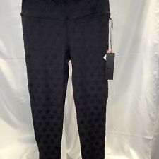 Used, Mono B Womens Tactel Star Print High Waist Black Activewear Leggings Size Large for sale  Shipping to South Africa