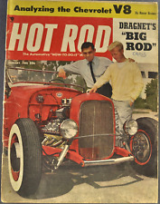 1955 Hot Rod Magazine Dragnet TV Show Ford Chev V8 54 Mercury Excellent Original for sale  Shipping to South Africa