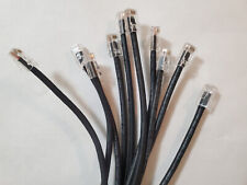(pacote com 10) 3 pés Cat6e (Cat6 ou Cat5) cabo Ethernet RJ45 patch cabo internet preto, usado comprar usado  Enviando para Brazil