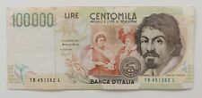 Banconota 100000 lire usato  Italia