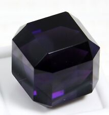 Certificato 53.10 CT Naturale Viola Brasiliano Topazio Cubo Forma Sfuso Gemma comprar usado  Enviando para Brazil