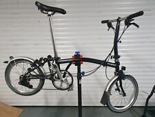 Brompton black folding for sale  HORSHAM