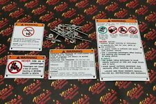 Yamaha warning decals for sale  Ray