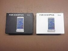 2 Docking Stations for Apple iPhone i5/i6/6PIUS Charging Stands Black & White for sale  Shipping to South Africa