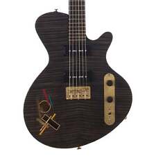 Guitarras Liggett Personalizadas Abstractas #1 Negro Satinado Trans Hechas a Mano Boutique Eléctricas, usado segunda mano  Embacar hacia Argentina