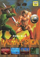 RARE 1987 Taito RASTAN SAGA Video Arcade Game Promo Flyer Japan Vintage for sale  Shipping to South Africa
