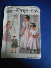 Simplicity 7074 girls for sale  HAWICK