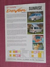 Toyota devon sunrise for sale  SHERINGHAM