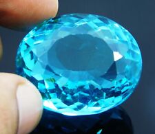 Certified 95.00 Ct Natural Neon Blue Paraiba Tourmaline Oval Cut Loose Gemstone, used for sale  Shipping to South Africa