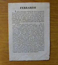 Antico documento ferraresi usato  Beinasco