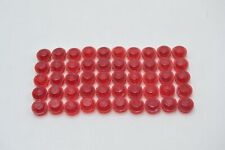 LEGO 50 x Rundplatte Rundstein transparent rot Trans-Red Plate Round 1x1 4073 comprar usado  Enviando para Brazil