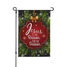 *NOVO* LINDA BANDEIRA DE JARDIM DE BOAS-VINDAS "JESUS É A RAZÃO DA ESTAÇÃO" comprar usado  Enviando para Brazil