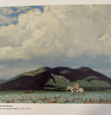 Used, E M Hennings Thunderheads Art Print Horse Mountain Clouds Indian for sale  Shipping to South Africa
