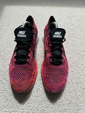 Używany, Nike Flyknit Racer UK 8 Açai Berry używane bez oryginalnego pudełka na sprzedaż  Wysyłka do Poland