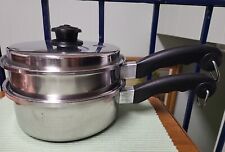 Saladmaster 3 pc Set Stainless Steel Pot 2 Qt,  Strainer & Lid for sale  Shipping to South Africa
