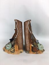 Canoe Boat Fly Fishing Cabin Rustic Bookends Resin 6” Tall for sale  Shipping to South Africa