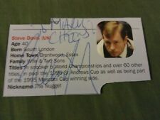 CARTÃO ASSINADO POR STEVE DAVIS DE 1997 MOSCONI CUP TORNEIO DE BILHAR AUTÓGRAFO comprar usado  Enviando para Brazil