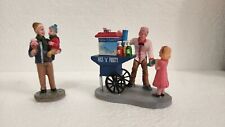 Lemax Christmas Village People ~ Sharing Ice Cream ~ Sno Cone Stand ~ Carnival for sale  Texas City
