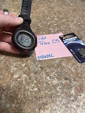 Relógio Nike Triax C5 masculino preto tom prata mostrador oval digital nova bateria A6, usado comprar usado  Enviando para Brazil