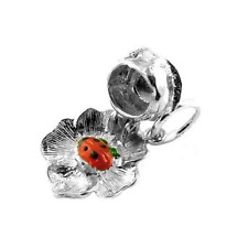 STERLING SILVER OPENING LADYBIRD IN ROSE CHARM   , used for sale  Shipping to South Africa