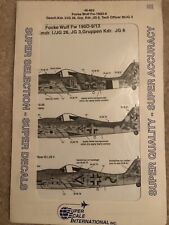 Superscale fw190d decals for sale  Rincon