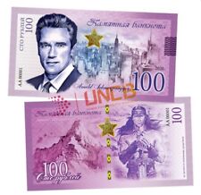 Usado, Billete conmemorativo de 100 rublos Arnold Schwarzenegger / UnCB segunda mano  Embacar hacia Argentina