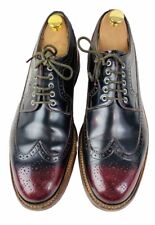 Grenson Burgundy Leather Men’s Brogue Shoes Size UK 10 G & Wooden Shoe Trees for sale  Shipping to South Africa