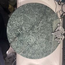 Large 12" Green Granite or Marble Table Top Trivet with Grapes for sale  Shipping to South Africa