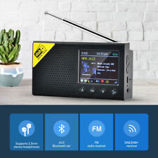 Używany, 2,4" Przenośne radio cyfrowe DAB DAB + FM Akumulator Odtwarzacz muzyczny Bluetooth LCD na sprzedaż  Wysyłka do Poland