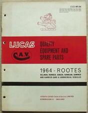 Lucas rootes spares for sale  LEICESTER