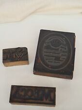 Vintage printing blocks for sale  LEWES