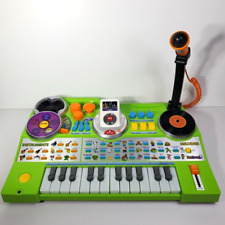 VTech KidiJamz DJ Music Studio Piano Teclado Verde Reproductor de MP3 Micrófono Probado segunda mano  Embacar hacia Argentina