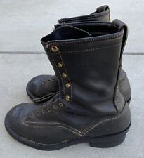 Botas de couro preto West Coast Shoe Company Wesco tamanho 9 D 07 03 motociclista punk comprar usado  Enviando para Brazil