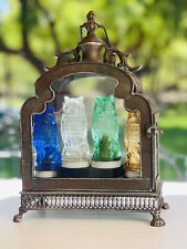 🇺🇸Vintage ⭕️WL Recipientes de doces de vidro em vitrine de lanterna de ferro enferrujado comprar usado  Enviando para Brazil