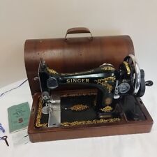 Singer 128K Hand Cranked Sewing Machine - 1954 Vintage With Case And Key, used for sale  Shipping to South Africa