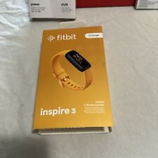 Used, Fitbit Inspire 3 Health + Fitness Tracker Yellow/Orange for sale  Shipping to South Africa
