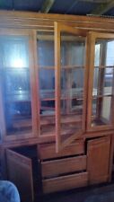 cabinet oak front glass for sale  Punta Gorda