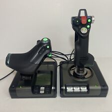 Logitech Saitek X52 Pro Flight Control System USB Controllers LCD Display *READ*, used for sale  Shipping to South Africa