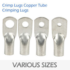50mm2 COPPER TUBE TERMINALS CRIMP LUGS BATTERY WELDING CABLE LUG RING CRIMP, used for sale  Shipping to South Africa