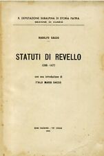 Statuti revello 1396 usato  Savigliano