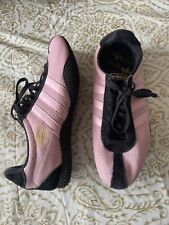 Tênis Adidas Titan feminino rosa preto clássico corrida tamanho 8 com cadarço comprar usado  Enviando para Brazil