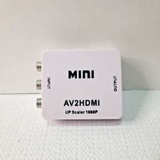 Mini conversor adaptador composto HDMI para AV RCA 1080P 720P áudio vídeo AV para TV comprar usado  Enviando para Brazil