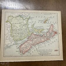 Usado, Mapa antiguo de Rand, McNally & Co 1904 de Nuevo Brunswick, Nueva Escocia y PEI 7x6 segunda mano  Embacar hacia Argentina