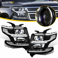 Usado, PARA 15-19 20 CHEVY TAHOE SUBURBANO LED PRETO CLARO PROJETOR FARÓIS + CONJUNTO DE FERRAMENTAS comprar usado  Enviando para Brazil